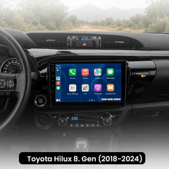 Toyota Hilux 8. Generation 2018-2024 - autoradio da 10,1" con Apple CarPlay e Android Auto 