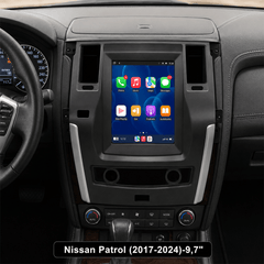 Nissan Patrol 2017-2024 - autoradio 9,7" con Apple CarPlay e Android Auto 