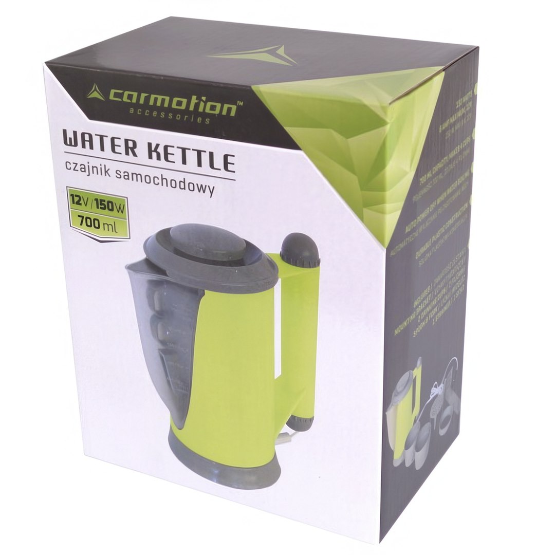 Bollitore da auto CARMOTION con 2 tazze, posate e filtro
