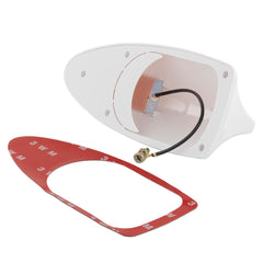 Antenna autoradio pinna di squalo bianca per installazione sul tetto dell’auto