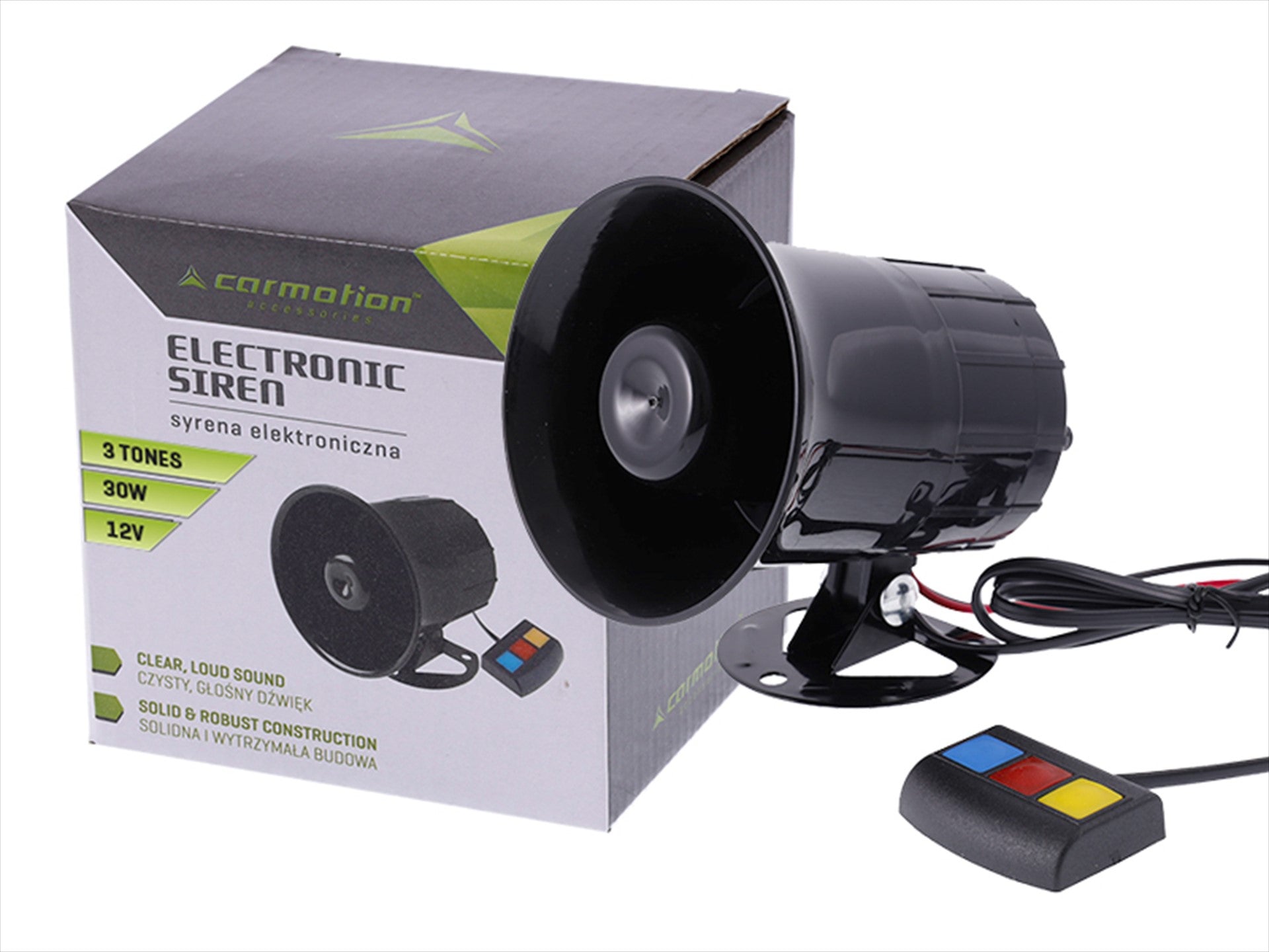 Sirena CARMOTION a 3 toni per sistema 12V