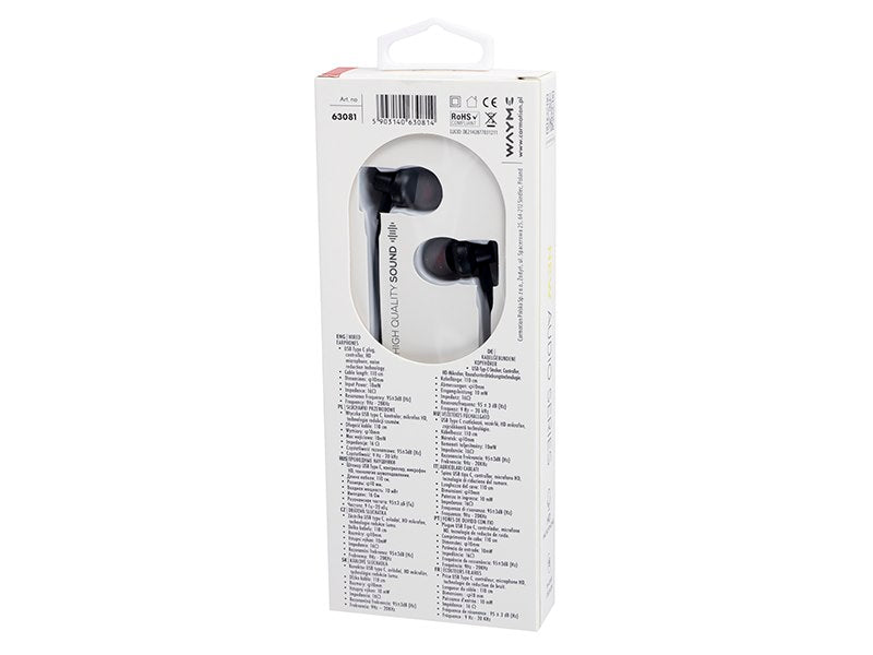Auricolari USB-C in design in-ear di WAYME