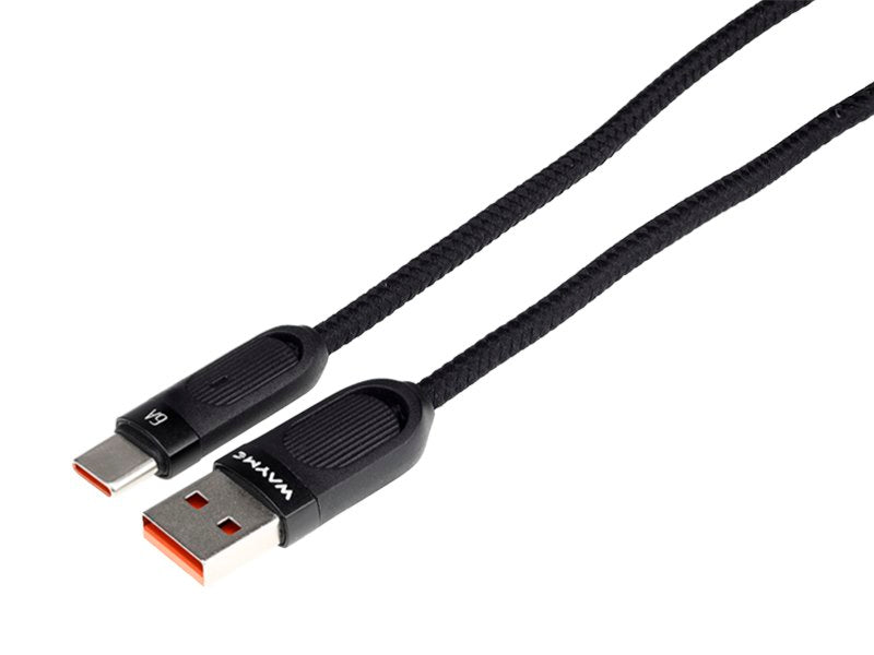 Cavo da USB a USB-C con intreccio in microfibra e forma a spirale