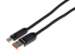 Cavo da USB a USB-C con intreccio in microfibra e forma a spirale