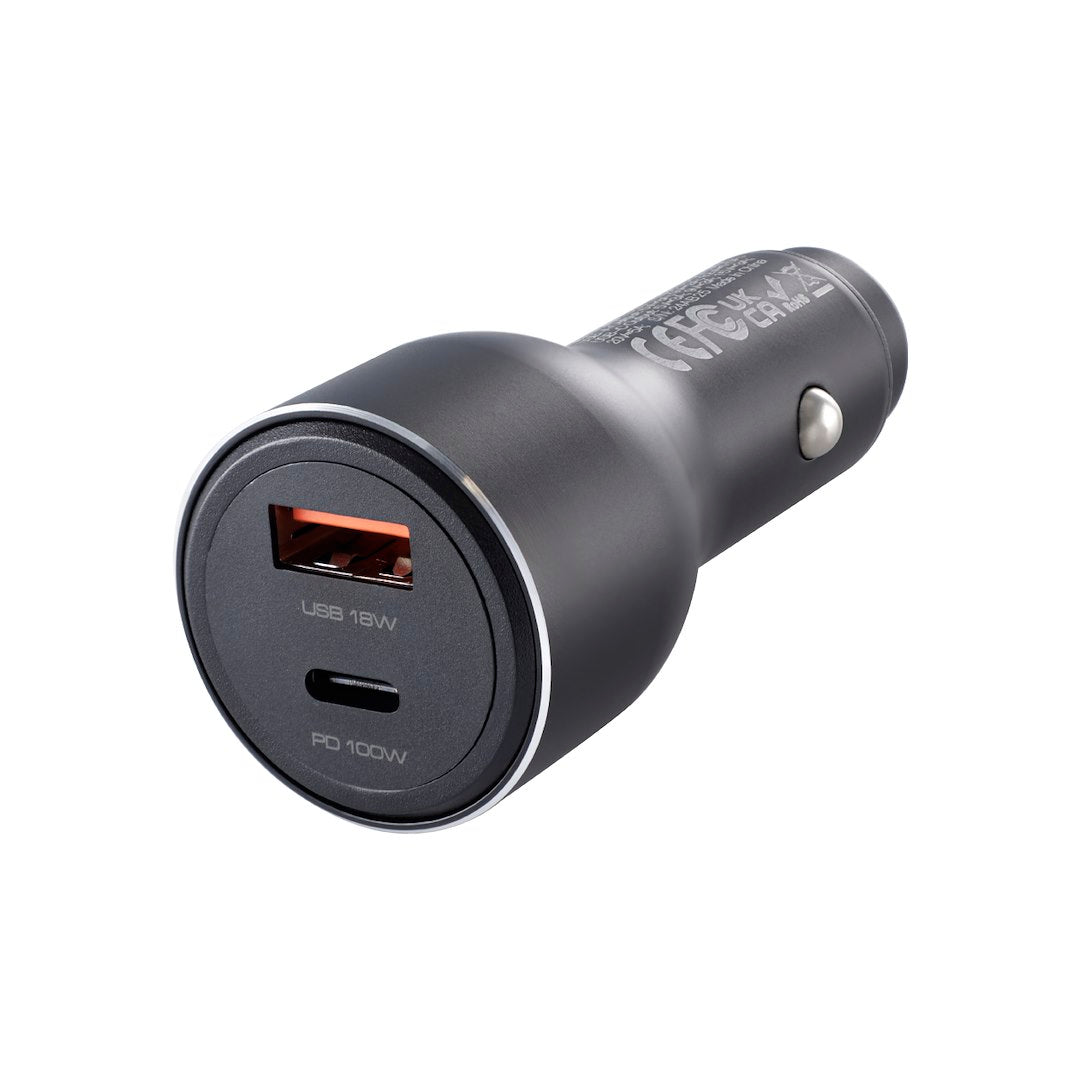 Caricatore da auto WAYME 12/24V con USB-C PD 100W e USB-A QC 18W