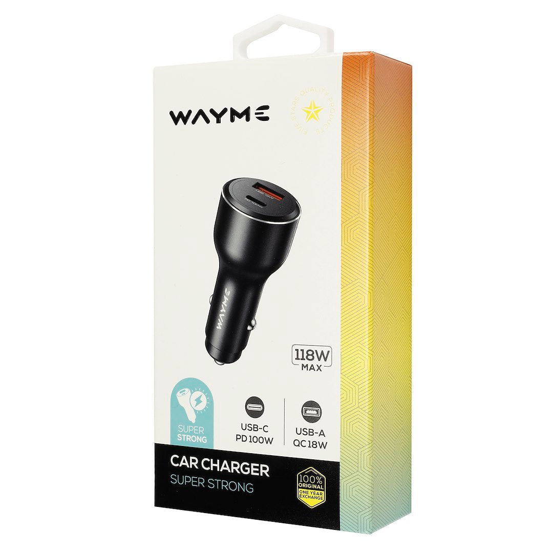 Caricatore da auto 12/24V con USB-C Power Delivery e USB-A Quick Charge