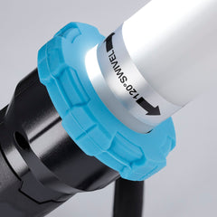 Lampada da lavoro LED sottocofano con clip rivestite in gomma
