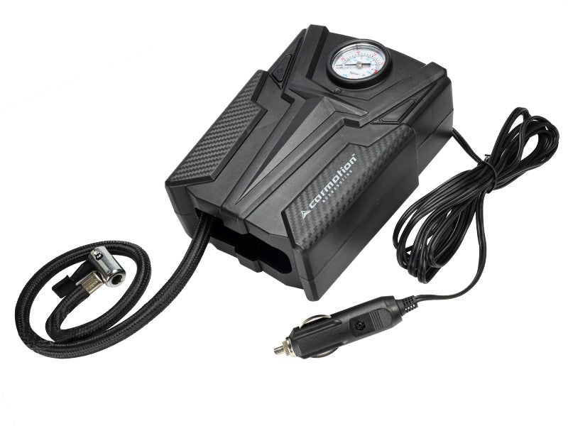 Compressore d'aria 12V con presa accendisigari e manometro analogico