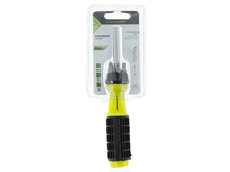Cacciavite con inserti magnetici e vano porta-inserti
