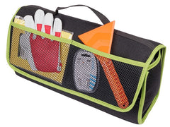 Organizer per bagagliaio in feltro con coperchio e maniglie