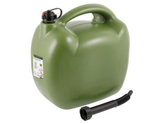 Tanica carburante ovale da 20 litri khaki con imbuto