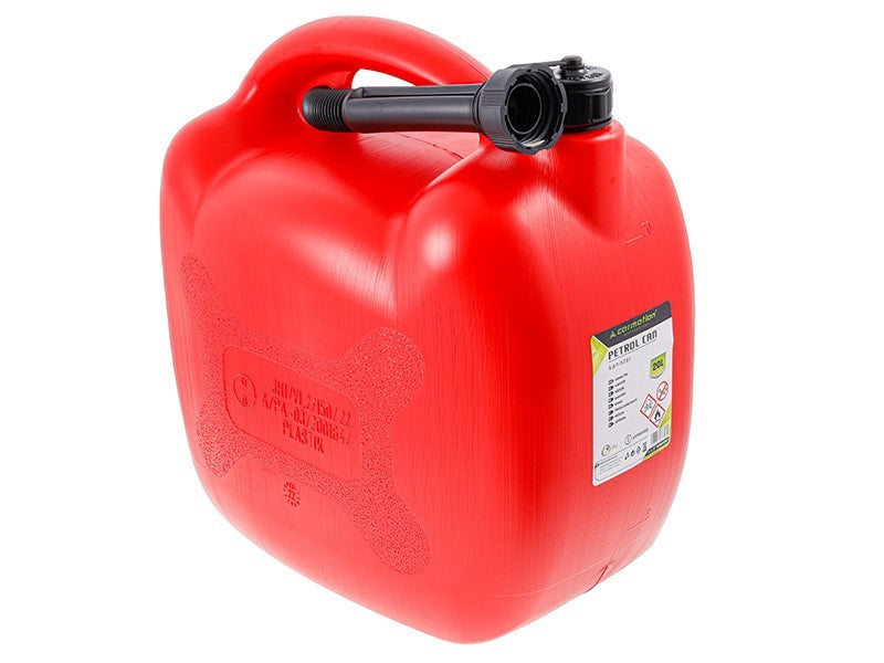 Tanica carburante ovale rossa in plastica da 20 litri di CARMOTION