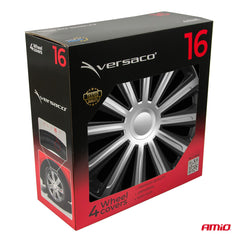 16 tommer hjulkapsler Trend i sort og sølv
