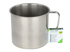 Grande tazza in acciaio con manico da 1000 ml