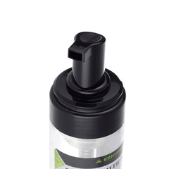 Flacone schiumogeno trasparente da 150 ml con pompa nera e tappo