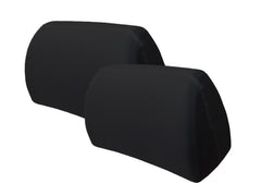 Copripoggiatesta neri CARMOTION, set da 2 pezzi