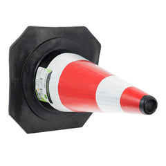 Cono di segnalazione da 45 cm con foro per asta portabandiera