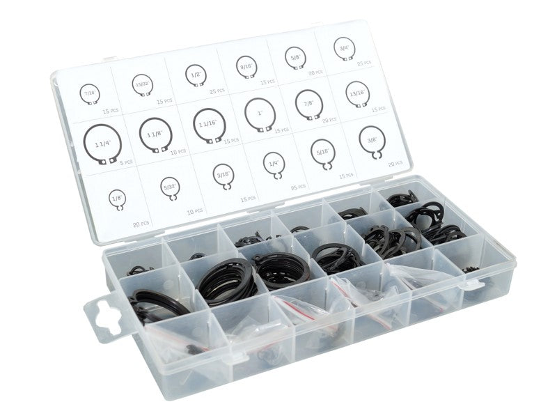 Set di anelli Seeger esterni da 300 pezzi CARMOTION