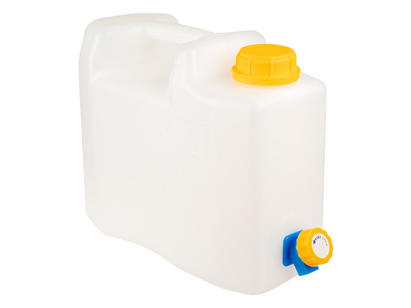 Tanica acqua 5L con rubinetto in plastica, omologata per acqua potabile