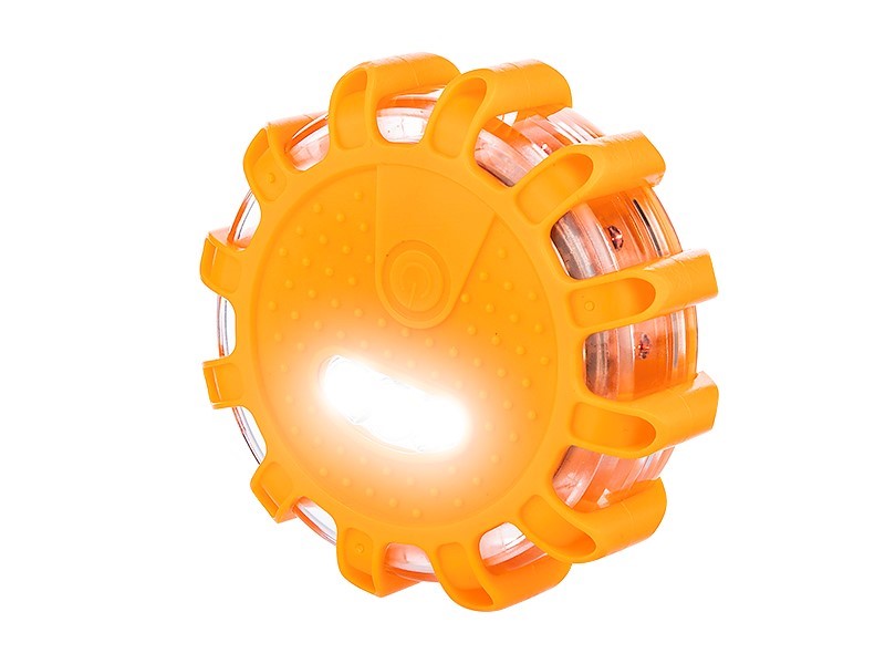 Lampada di segnalazione arancione con fissaggio magnetico e gancio
