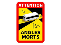 Adesivo angolo cieco ANGLES MORTS 25x17 cm per bus