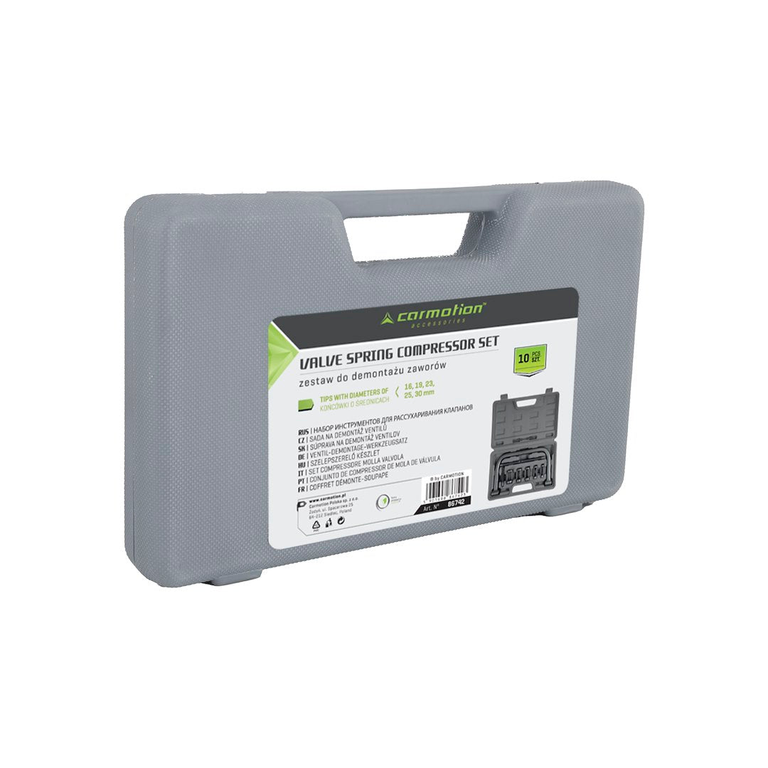 Set compressore molle valvole con 5 adattatori per diversi diametri valvola