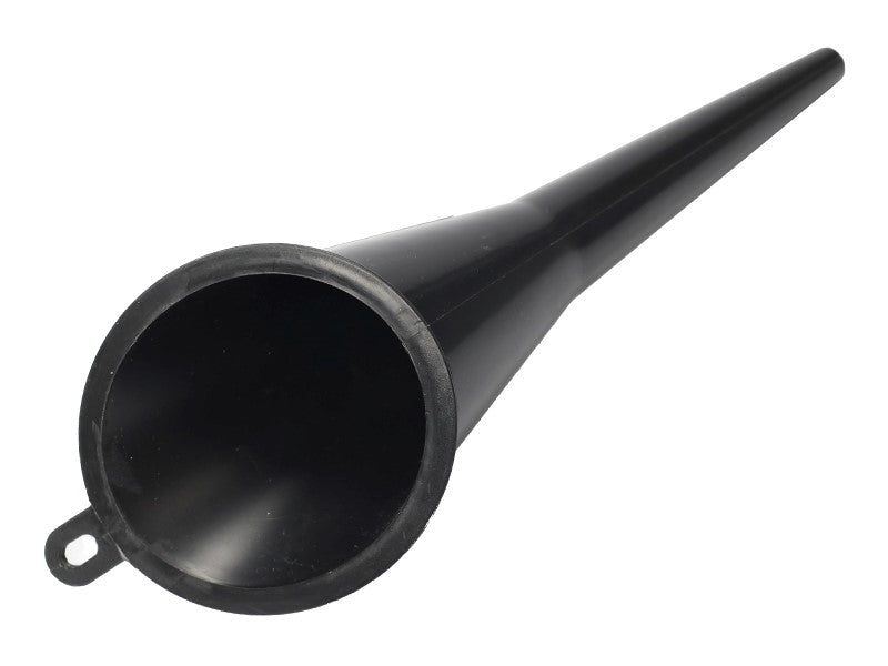 Imbuto angolato con apertura da 8 cm e lunghezza di 29 cm