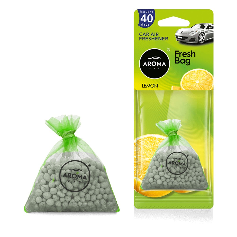 Aroma Car duftpose til bil med Lemon-duft og keramiske perler