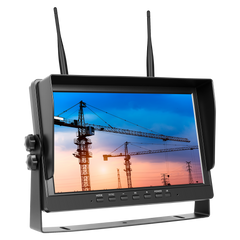 Kit telecamera posteriore wireless con schermo da 10,1", zoom 30x e visione notturna – 12V/36V 