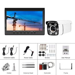 Kit telecamera posteriore wireless con schermo da 10,1", zoom 30x e visione notturna – 12V/36V 