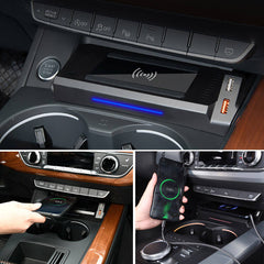 Audi A4/A5 2017-2023 Trådløs Mobiloplader med 15W hurtigopladning