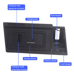 Caricatore wireless per Volkswagen Atlas / Teramont / Teramont X 2020-2023 con ricarica rapida da 15W 