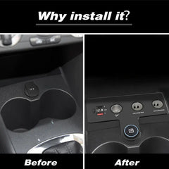 Volkswagen Polo 2011-2018 USB-C Hurtigoplader til Cigarettænder