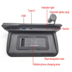 Nissan X-Trail 2022-2023 caricatore wireless per smartphone con ricarica rapida da 15W 