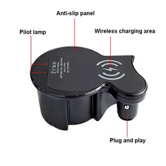 Caricatore wireless per Audi A8 2011-2024 con ricarica rapida da 15W 
