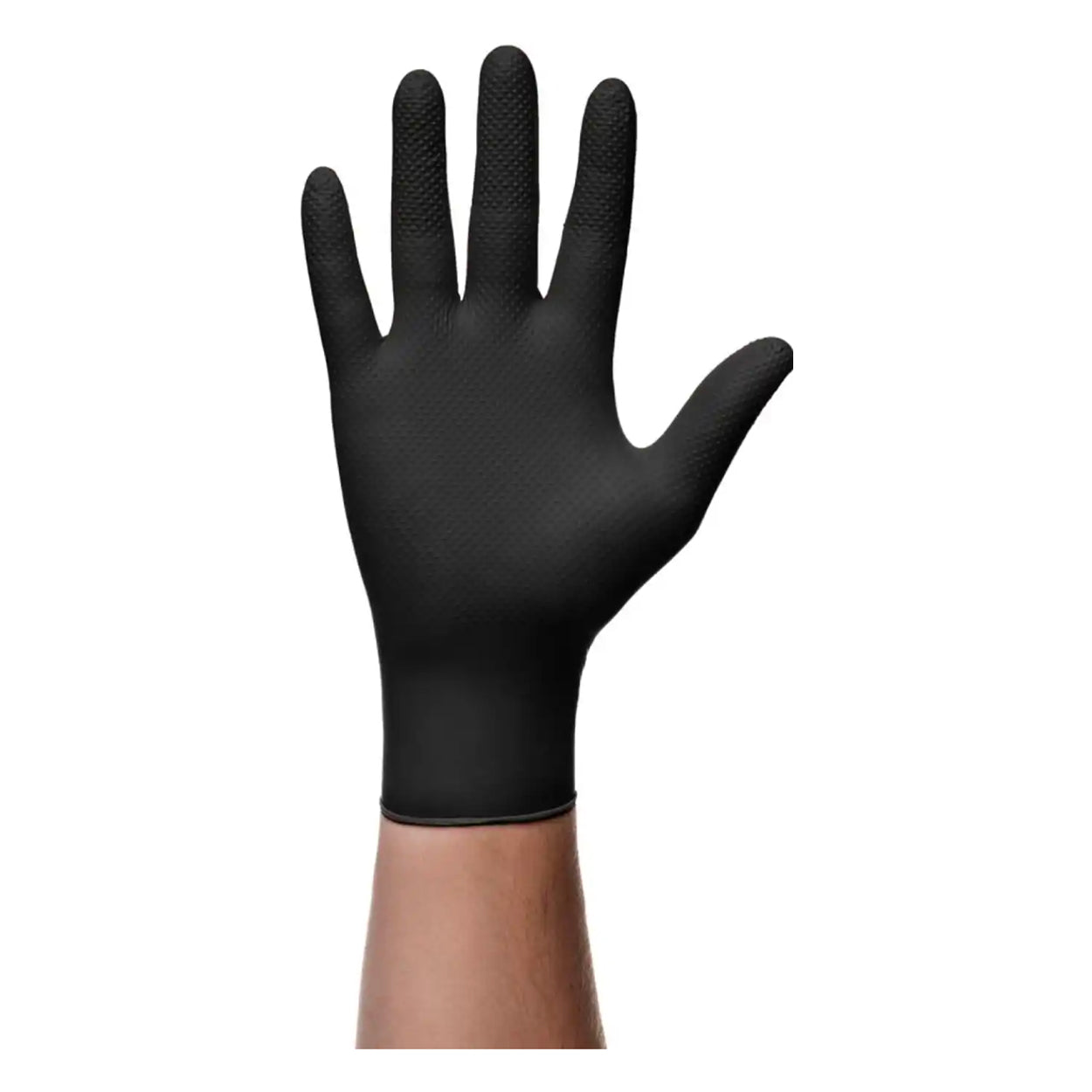 GoGrip BLACK nitrilhandsker med 3D-diamantstruktur