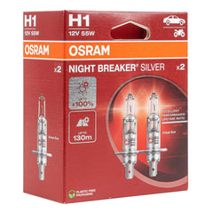 Lampadina alogena Osram H1 NIGHT BREAKER SILVER 12 V 55 W