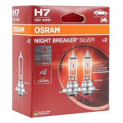 Lampadine alogene Osram H7 NIGHT BREAKER SILVER, 2 pezzi.