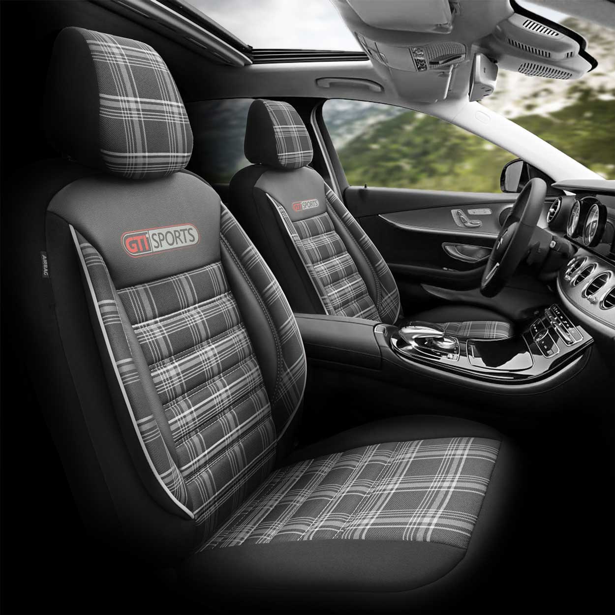 Bilsædebetræk med GTI SPORT 807-design