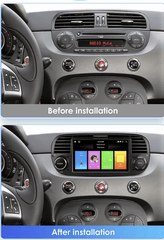 Fiat 500 07-15 - 7" radio met Apple CarPlay en Android Auto – Carmediaeurope.com