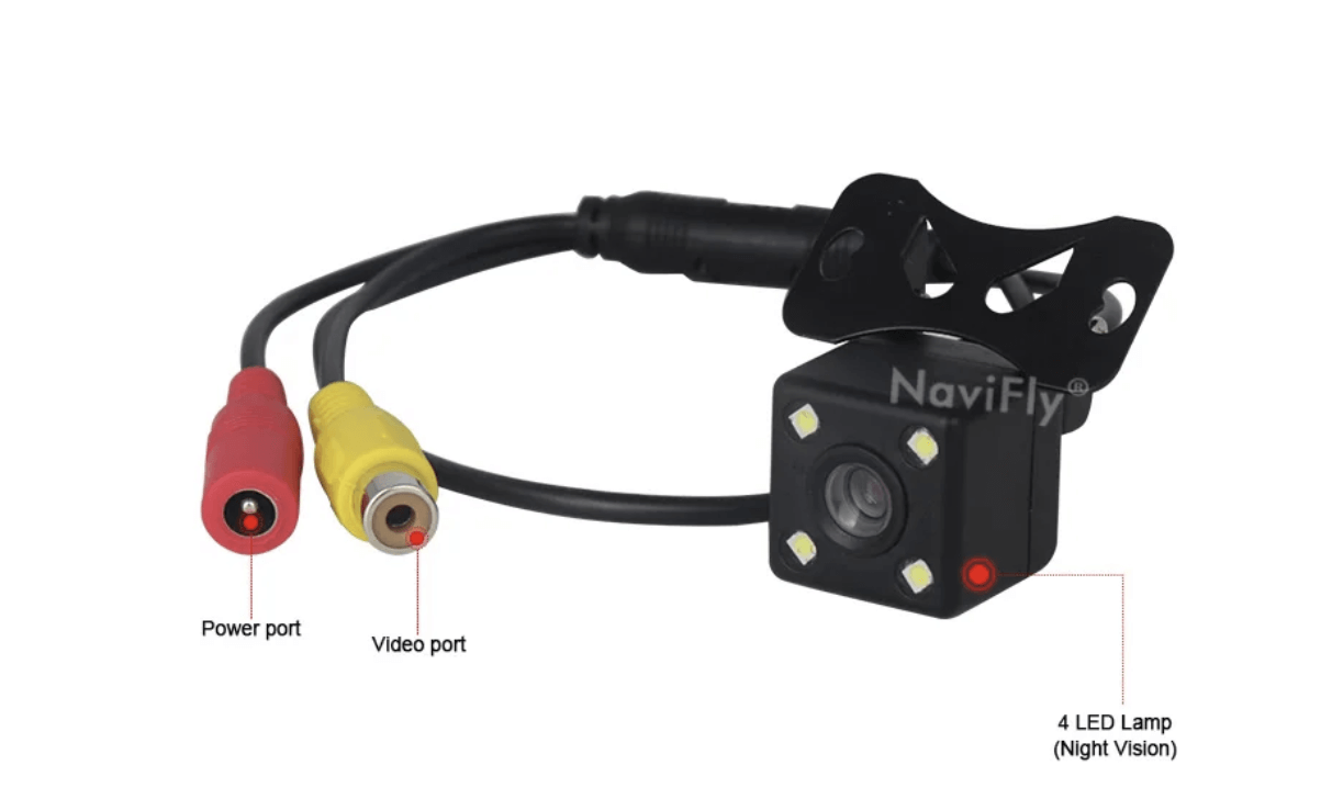 Bakkamera Universel Premium m. LED 720P – Bilmedie.dk