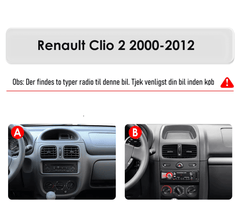 Renault Clio 00-12 - 9" Radio m. Apple CarPlay og Android Auto – Bilmedie.dk
