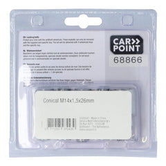 Bulloni antifurto ruote Carpoint M14x1,5x26mm G conici 