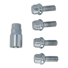 Bulloni antifurto ruota Carpoint M12x1,5x26mm con sede sferica C 