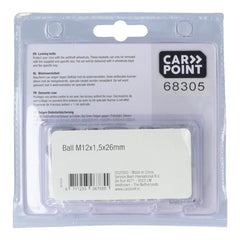 Bulloni antifurto ruota Carpoint M12x1,5x26mm con sede sferica C 