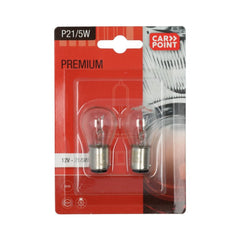 Lampadine premium Carpoint per auto P21/5W, 2 pz. 