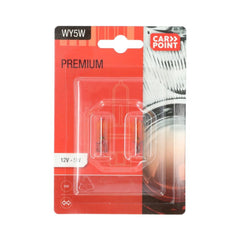 Lampadine auto premium Carpoint 12V WY5W, 2 pezzi 