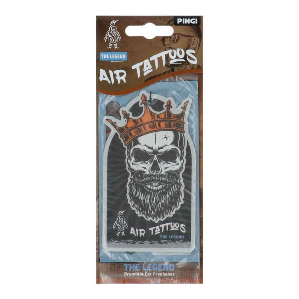 Pingi Airfresher Air Tatoveringer The Legend decorative car air freshener with tattoo design.