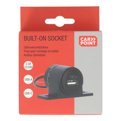 Carpoint presa da incasso USB-A + USB-C 12/24V 