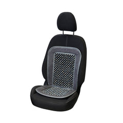 Cuscino coprisedile Carpoint Deluxe con perline in legno, grigio 